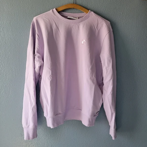 Fila Tops Fila Lavender Sweater Simple Hoodie With Clear Logo